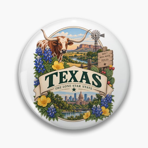 Item preview, Texas Vintage Travel Badge – The Lone Star State designed and sold by BLUEFOX05.