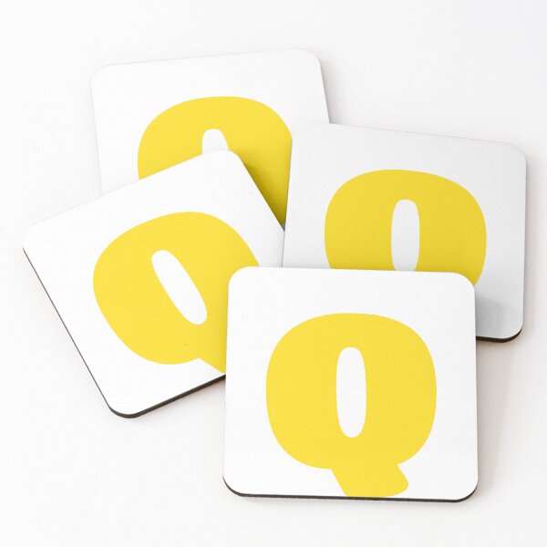 Item preview, Halloween Yellow Letter Q Initial designed and sold by remoteart.