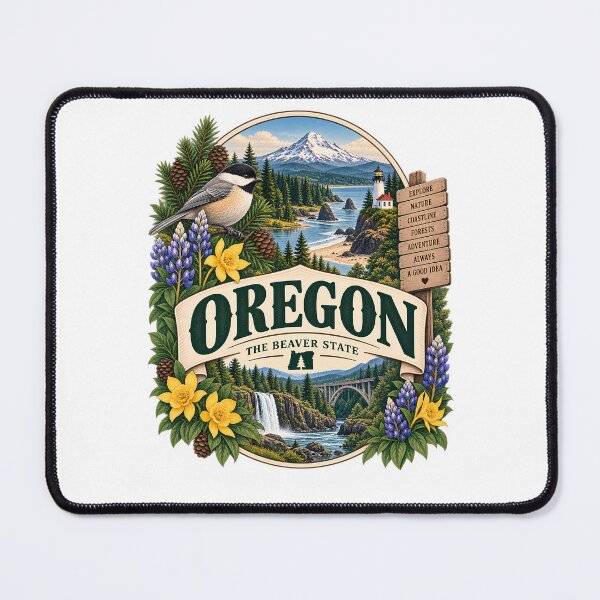 Item preview, Oregon Vintage Travel Badge – The Beaver State designed and sold by BLUEFOX05.
