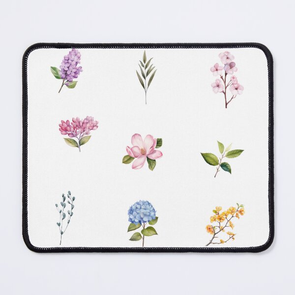 Item preview, Delicate Watercolor Spring Flowers and Leaves designed and sold by silviaol.