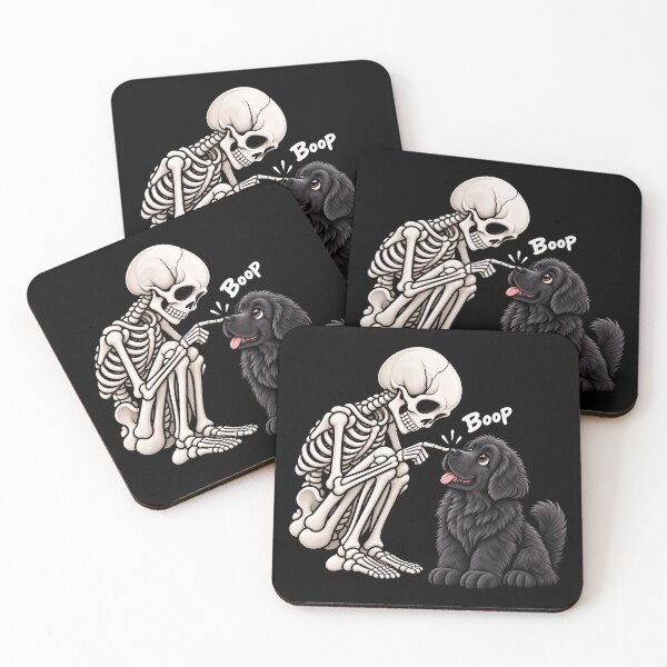 Item preview, Funny Skeleton Newfoundland Dog Boop Halloween Design Mom Dad designed and sold by rafaeltto.