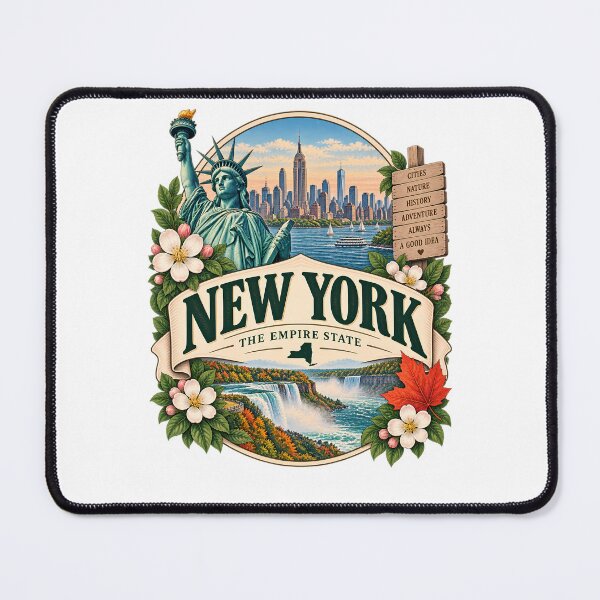 Item preview, New York Vintage Travel Badge – The Empire State designed and sold by BLUEFOX05.
