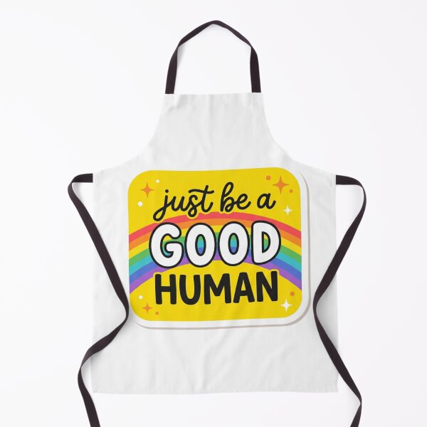 Item preview, Just Be A Good Human Retro Rainbow Kindness Mental Health Ally Typography Badge    designed and sold by raedattia.
