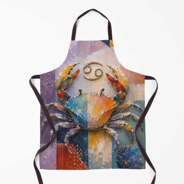 Item preview, Colourful Cancer Zodiac Painting – Mystical Astrology Art designed and sold by GalleryKauffeld.
