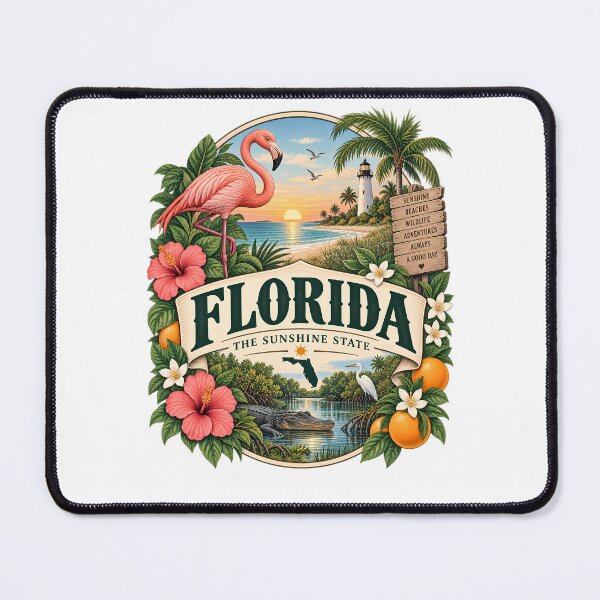 Item preview, Florida Vintage Travel Badge – The Sunshine State designed and sold by BLUEFOX05.