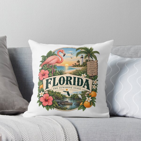 Item preview, Florida Vintage Travel Badge – The Sunshine State designed and sold by BLUEFOX05.