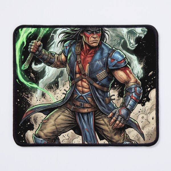 Item preview, Nightwolf Mortal Kombat Fighting Game Graphic Tee designed and sold by Senpaiwaves.