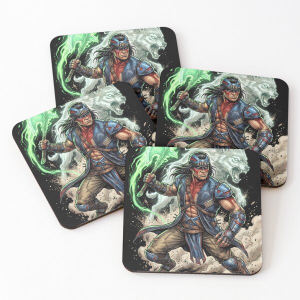 Item preview, Nightwolf Mortal Kombat Fighting Game Graphic Tee designed and sold by Senpaiwaves.