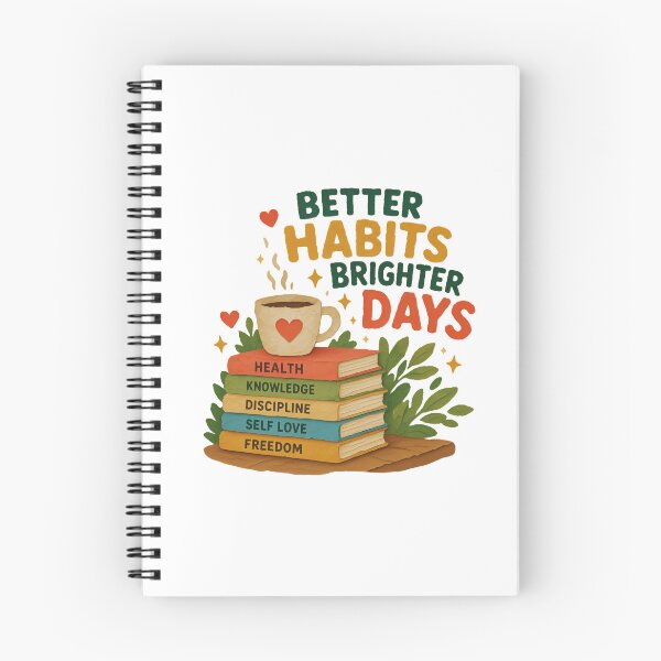 Item preview, Better Habits Brighter Days designed and sold by Akioos.