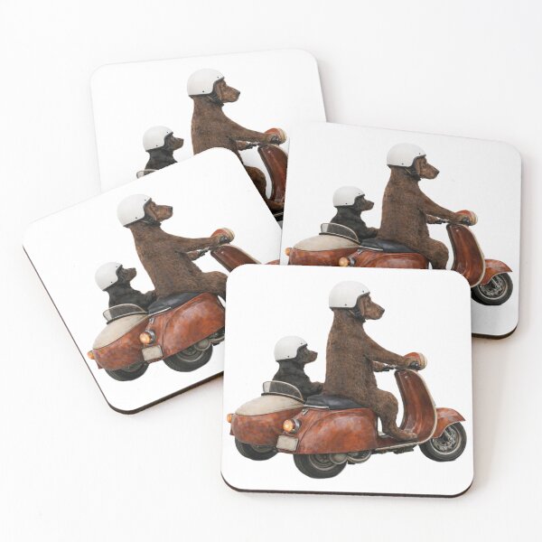 Item preview, Dally Dachshund and Rémi on Motorcycle Adventure designed and sold by GwynfydThinking.
