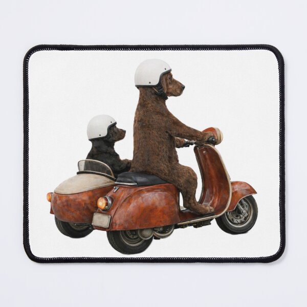 Item preview, Dally Dachshund and Rémi on Motorcycle Adventure designed and sold by GwynfydThinking.