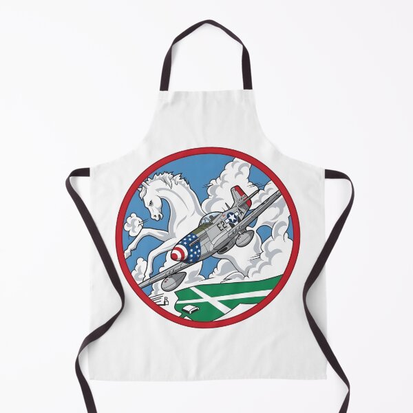 Item preview, USAAF 375th Fighter Squadron P-51 Mustang White Stallion Patch designed and sold by CharlieDesings.