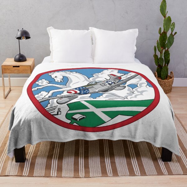 Artikelvorschau, USAAF 375. Jagdgeschwader P-51 Mustang White Stallion Patch entworfen und verkauft von CharlieDesings.