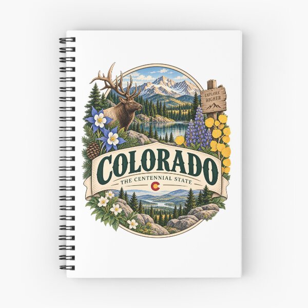 Item preview, Colorado Vintage Travel Badge – The Centennial State designed and sold by BLUEFOX05.