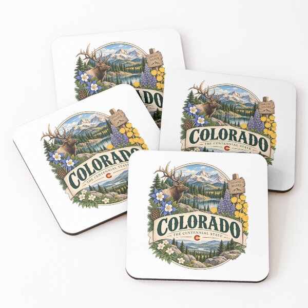 Item preview, Colorado Vintage Travel Badge – The Centennial State designed and sold by BLUEFOX05.