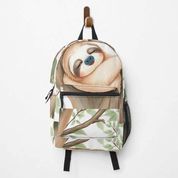 Item preview, Sleepy baby sloth hanging from a branch designed and sold by Dellen-Art.