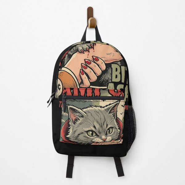 Item preview, Vampurr Bites Again! Funny Cat Halloween Vintage Graphic  designed and sold by Suzu Comena.