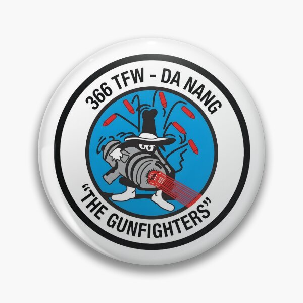 Item preview, USAF 366th Tactical Fighter Wing Da Nang The Gunfighters Patch designed and sold by CharlieDesings.