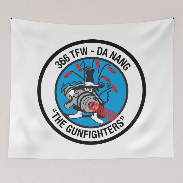 Item preview, USAF 366th Tactical Fighter Wing Da Nang The Gunfighters Patch designed and sold by CharlieDesings.