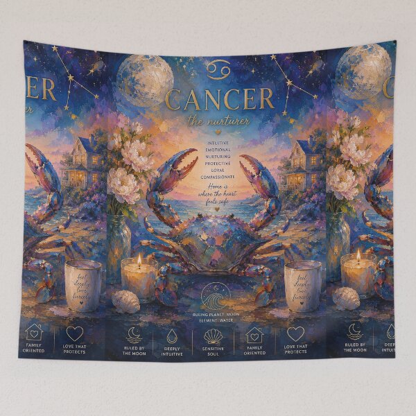 Item preview, Cancer Zodiac Painting – Kreeft Astrology Art designed and sold by GalleryKauffeld.