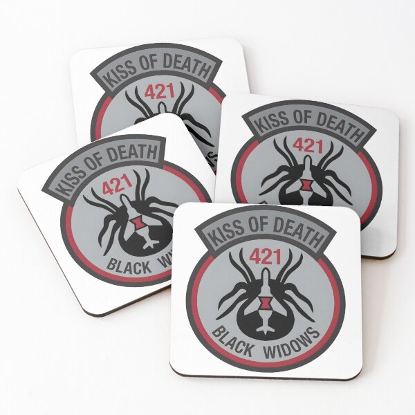 Item preview, USAF 421st Fighter Squadron Black Widows Patch designed and sold by CharlieDesings.