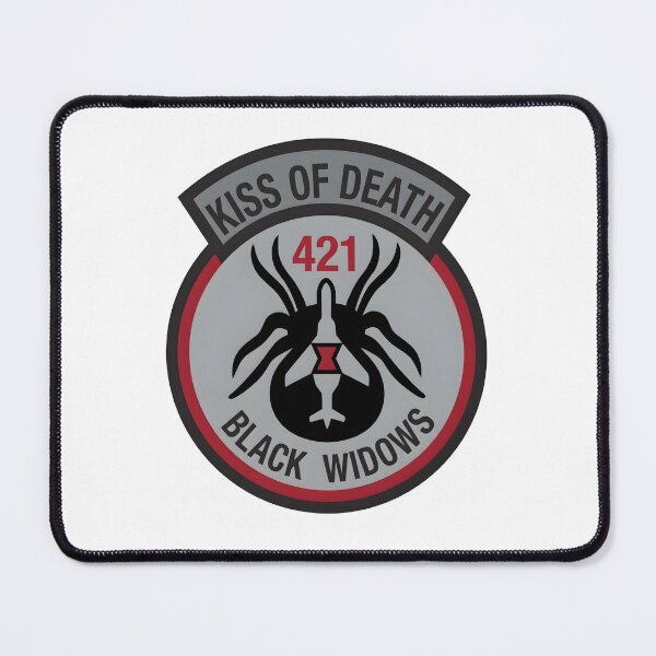 Item preview, USAF 421st Fighter Squadron Black Widows Patch designed and sold by CharlieDesings.
