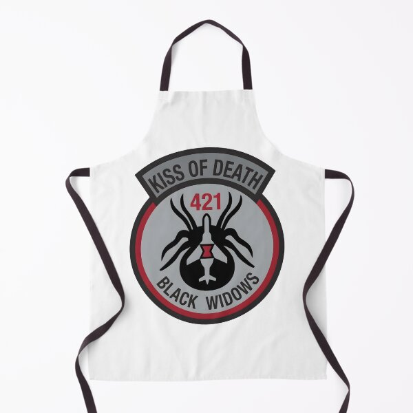 Item preview, USAF 421st Fighter Squadron Black Widows Patch designed and sold by CharlieDesings.