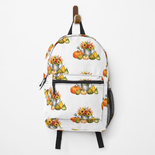 Item preview, Watercolor Autumn Bouquet in Watering Can and Pumpkins  designed and sold by silviaol.