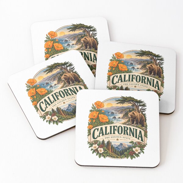 Item preview, California Vintage Travel Badge – The Golden State designed and sold by BLUEFOX05.