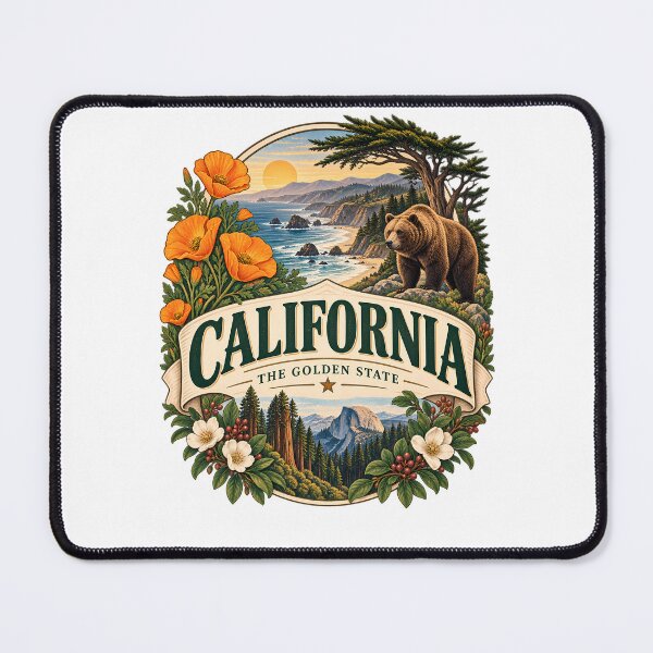 Item preview, California Vintage Travel Badge – The Golden State designed and sold by BLUEFOX05.