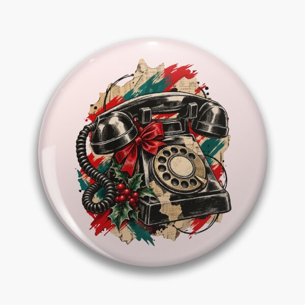 Item preview, Vintage telephone announces Christmas designed and sold by Honu2025.