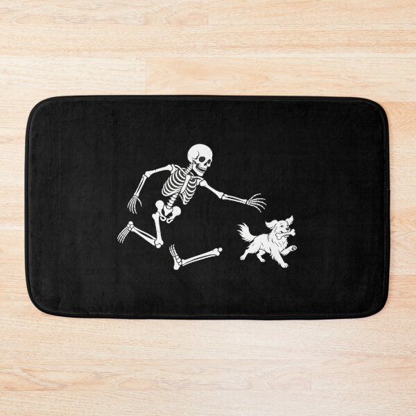 Item preview, Skeleton Chasing Dog with Bone Art designed and sold by SoyLamderma.