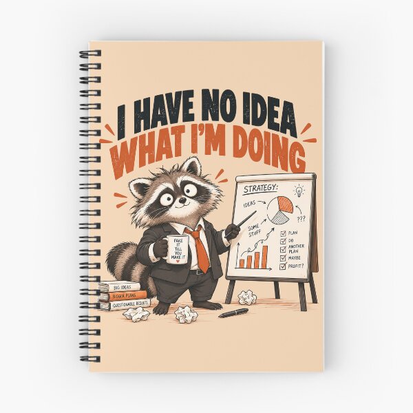 Item preview, I Have No Idea What I’m Doing – Raccoon CEO designed and sold by Furflix.