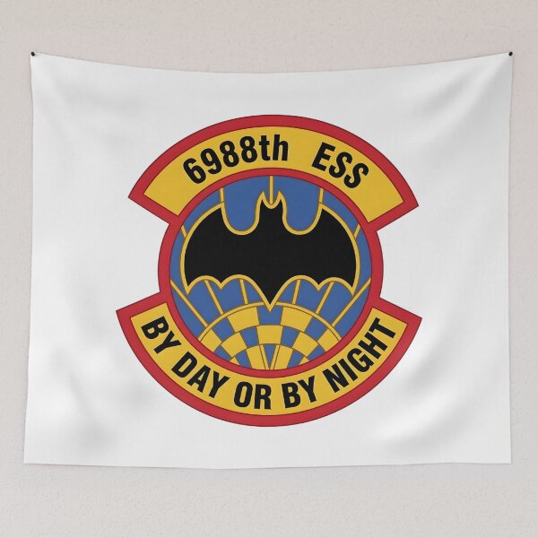 Item preview, USAF 6988th Electronic Security Squadron Bat Emblem Patch designed and sold by CharlieDesings.