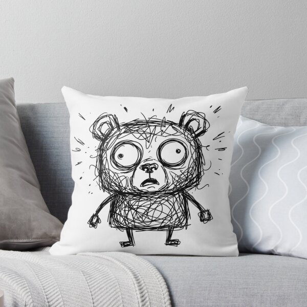 Item preview, Anxious Scribble Bear Confused Messy Teddy Art designed and sold by Fine-Arts-Lab.