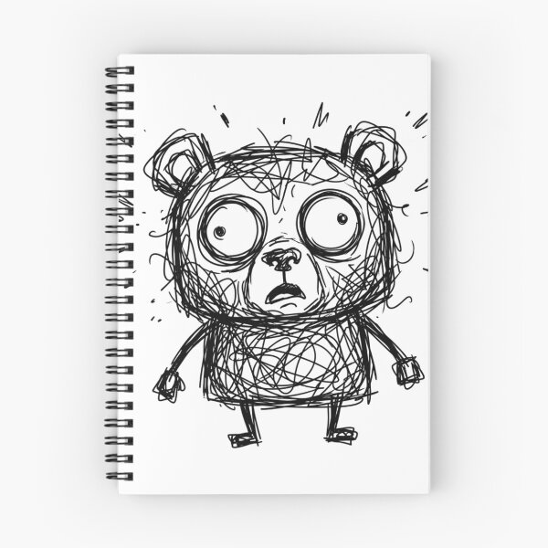 Item preview, Anxious Scribble Bear Confused Messy Teddy Art designed and sold by Fine-Arts-Lab.