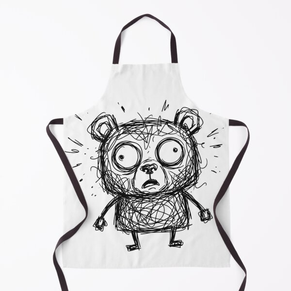Item preview, Anxious Scribble Bear Confused Messy Teddy Art designed and sold by Fine-Arts-Lab.