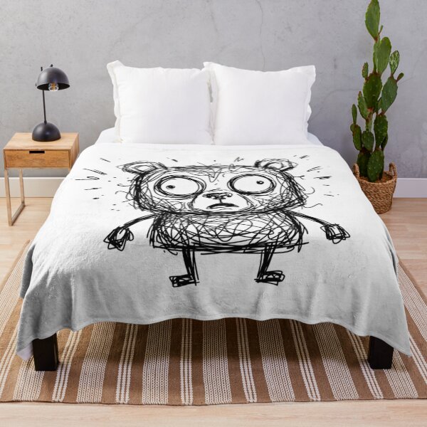 Item preview, Anxious Scribble Bear Confused Messy Teddy Art designed and sold by Fine-Arts-Lab.