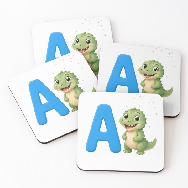 Item preview, Cute Cartoon Letter A Alligator – Kids Alphabet Design designed and sold by allgrabs.
