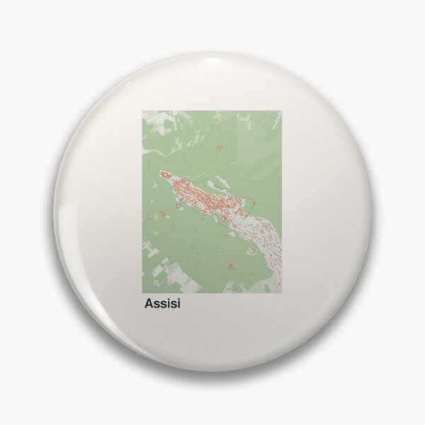 Item preview, Assisi Minimalistic Map Art designed and sold by MapsNerd.