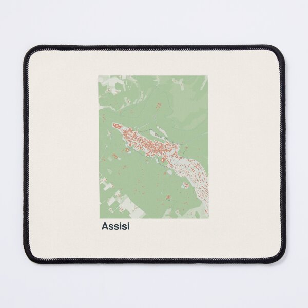 Item preview, Assisi Minimalistic Map Art designed and sold by MapsNerd.