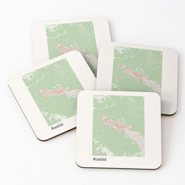 Item preview, Assisi Minimalistic Map Art designed and sold by MapsNerd.