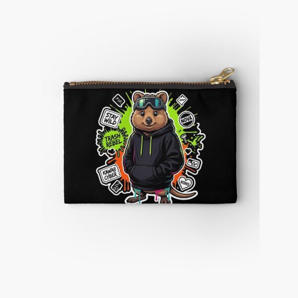 Item preview, Kawaii Cyber Quokka Streetwear Australian Animal designed and sold by PoleksGraphics.