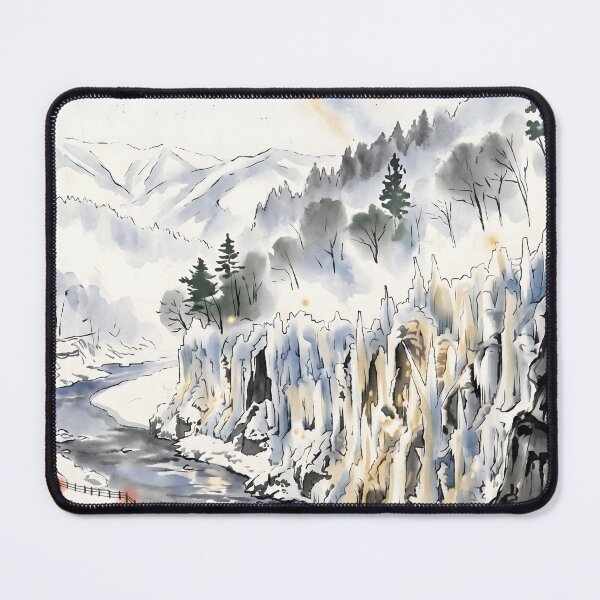 Item preview, Sumi-e Misotsuchi Icicles Art designed and sold by conohitoAI-ArtGallery.