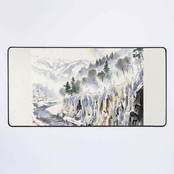Item preview, Sumi-e Misotsuchi Icicles Art designed and sold by conohitoAI-ArtGallery.