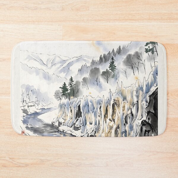 Item preview, Sumi-e Misotsuchi Icicles Art designed and sold by conohitoAI-ArtGallery.