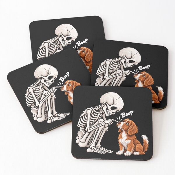 Item preview, Funny Skeleton Nova Scotia Duck Tolling Retriever Dog Boop Halloween Design Mom Dad designed and sold by rafaeltto.