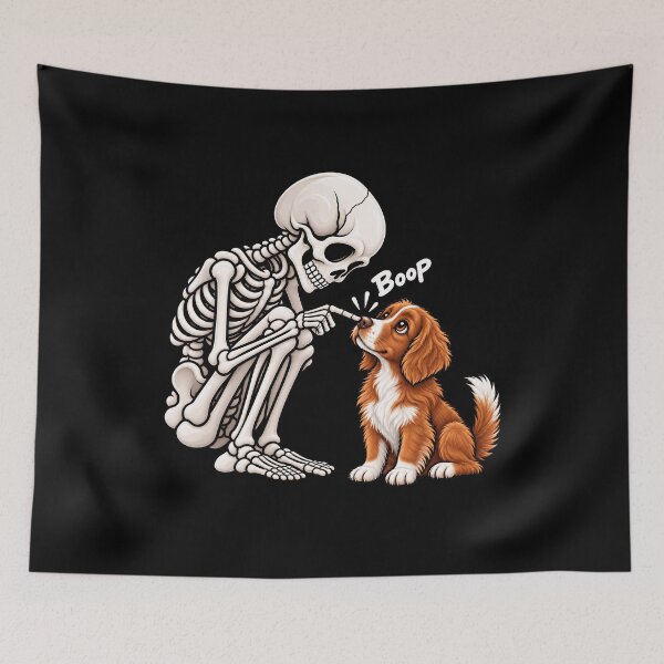 Item preview, Funny Skeleton Nova Scotia Duck Tolling Retriever Dog Boop Halloween Design Mom Dad designed and sold by rafaeltto.