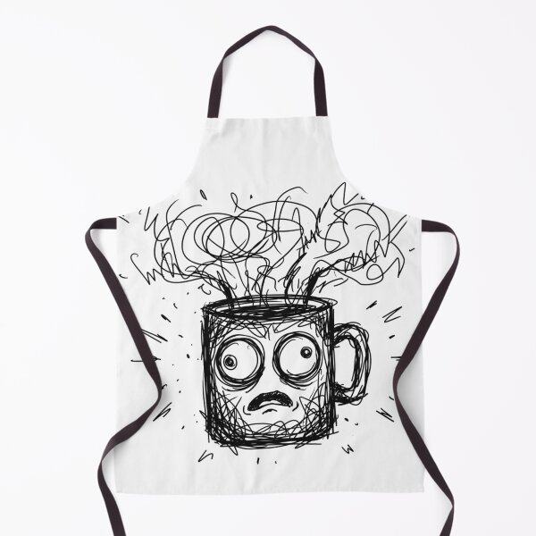 Item preview, Anxious Coffee Mug Caffeinated Messy Doodle Art designed and sold by Fine-Arts-Lab.