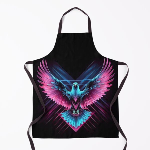Item preview, Geometric Eagle Wings, 3d Render, Vibrant Neon designed and sold by Checho30.